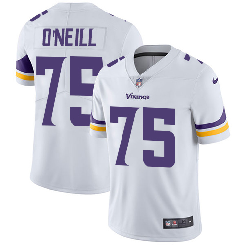 Minnesota Vikings #75 Limited Brian O Neill White Nike NFL Road Men Jersey Vapor Untouchable